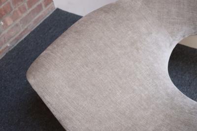 Fratelli Saporiti Wide Vintage Italian Metal and Velvet Lounge Chair by Augusto Bozzi for Saporiti