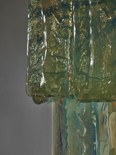 Fratelli Toso Large Fratelli Toso Chandelier with Laguna Glass