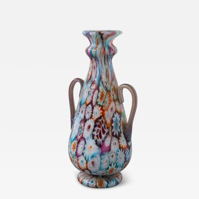 Fratelli Toso Murano Glass by Fratelli Toso Millefiori vase Multicoloured