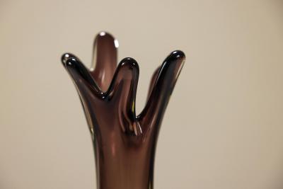 Fratelli Toso Murano Sommerso Flower Shaped Vase by Fratelli Toso Italy 1950s