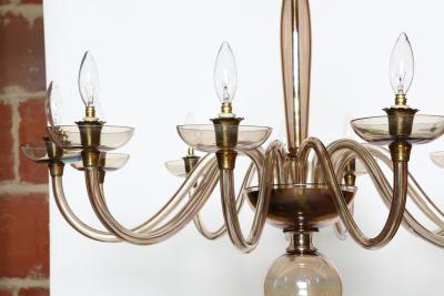 Fratelli Toso Murano glass chandelier by Fratelli Toso Italy circa 1950s