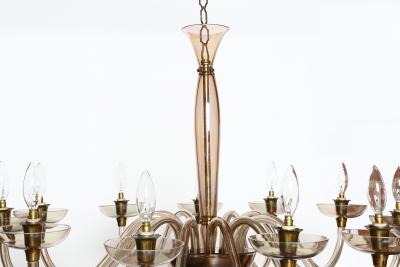 Fratelli Toso Murano glass chandelier by Fratelli Toso Italy circa 1950s
