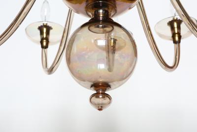 Fratelli Toso Murano glass chandelier by Fratelli Toso Italy circa 1950s