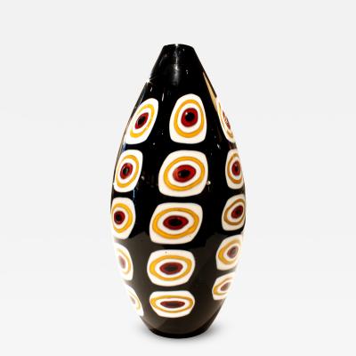 Fratelli Toso Pollio Perelda Hand Blown Glass Vase for Fratelli Toso 1950s