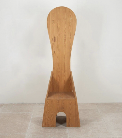 Fratina Chair by Mario Ceroli for Mobili Nella Valle for Poltronova Italy 1972