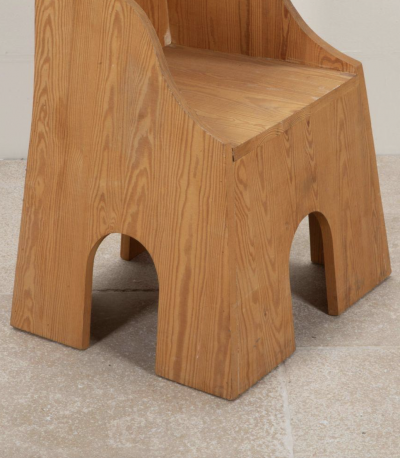 Fratina Chair by Mario Ceroli for Mobili Nella Valle for Poltronova Italy 1972