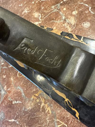 Frederic C Focht Art Deco bronze sculpture by Frederic C Focht