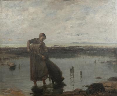 Frederic Porter Vinton Large Oil on Canvas by Frederick Porter Vinton