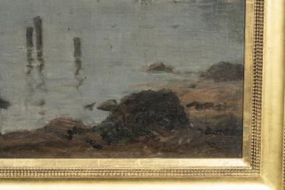 Frederic Porter Vinton Large Oil on Canvas by Frederick Porter Vinton