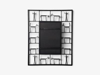 Frederic Weinberg American Modern Figural Wall Mirror Iron USA 1950s