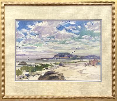 Frederic Whitaker Seashore Clouds 