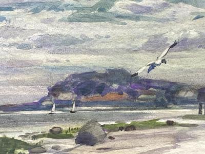 Frederic Whitaker Seashore Clouds 