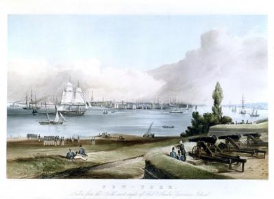 Frederick Catherwood NEW YORK taken from the north west angle of Fort Columbus Governors I