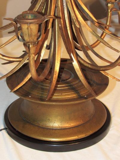Frederick Cooper Italianate Gilt Sheaf of Wheat Candelabra Table Lamp Frederick Cooper
