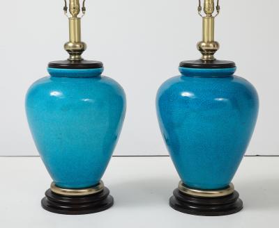 Frederick Cooper Lamp Co Frederick Cooper Turquoise Porcelain Lamps