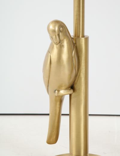 Frederick Cooper Lamp Co Satin Brass Parrot Lamps