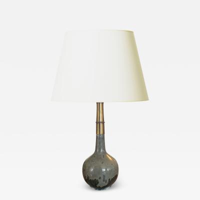 Frederick Ludvigsen Spectacular Slender Table Lamp by Frederick Ludvigsen for Royal Copenhagen