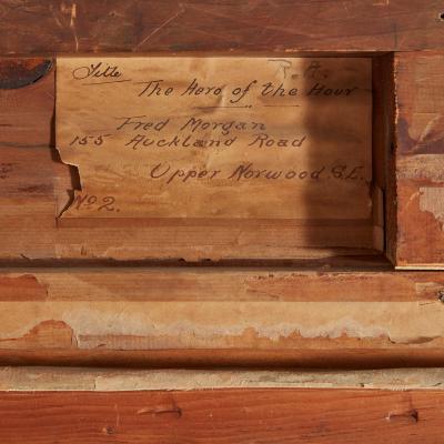 Frederick Morgan Fred Morgan The Hero of the Hour large Victorian oil painting