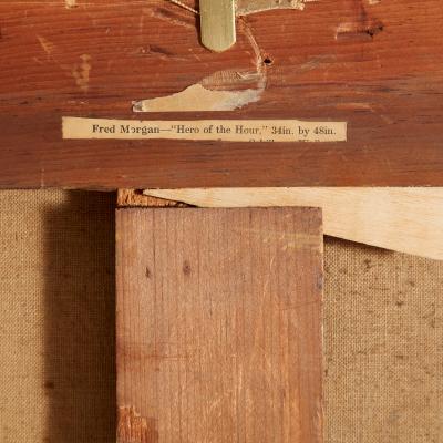 Frederick Morgan Fred Morgan The Hero of the Hour large Victorian oil painting