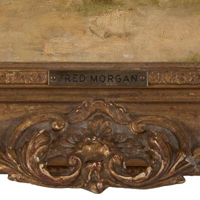 Frederick Morgan His First Suit a large Victorian oil painting signed Fred Morgan