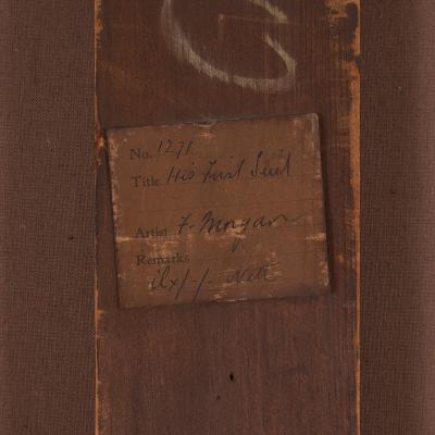 Frederick Morgan His First Suit a large Victorian oil painting signed Fred Morgan