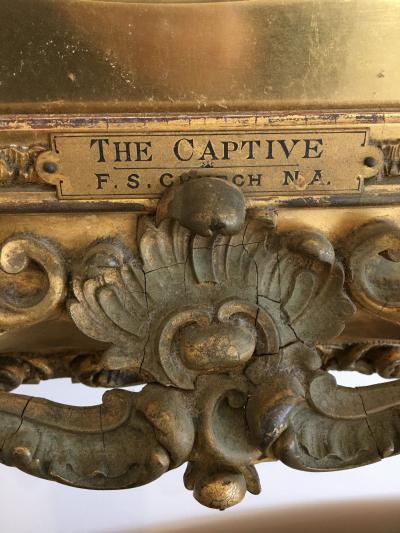 Frederick S Church Frederick S Church The Captive Oil Painting Gilt Wood Frame ANTIQUE
