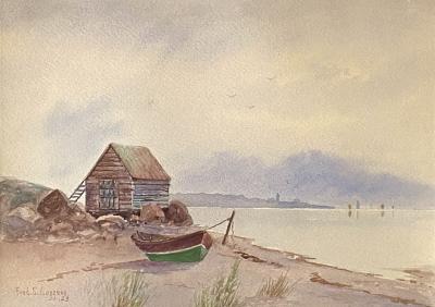 Frederick S Cozzens The Fishermans Cottage