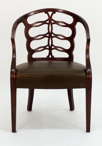 Frederick Victoria Carved Open Back Chair