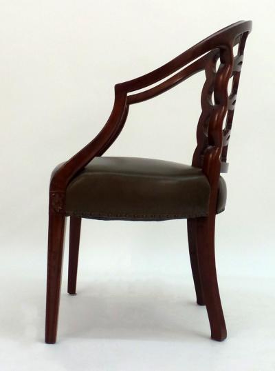 Frederick Victoria Carved Open Back Chair