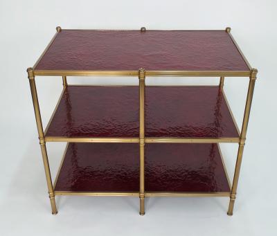 Frederick Victoria Cole Porter Low Etagere Molten Gypsum Finish