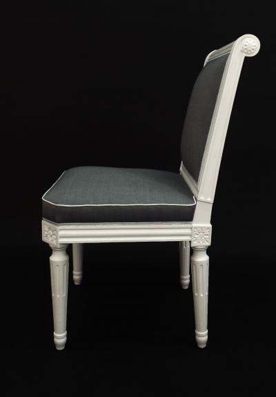 Frederick Victoria The Cole Porter Model Louis XVI Style Side Chair