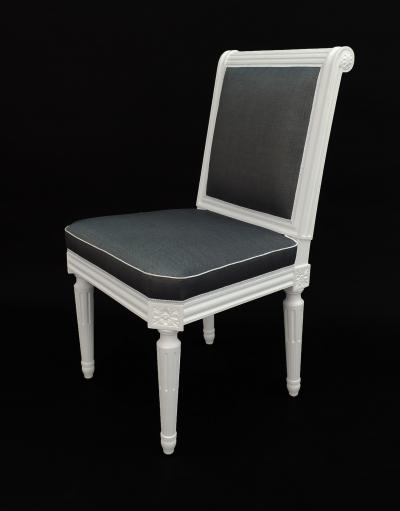 Frederick Victoria The Cole Porter Model Louis XVI Style Side Chair
