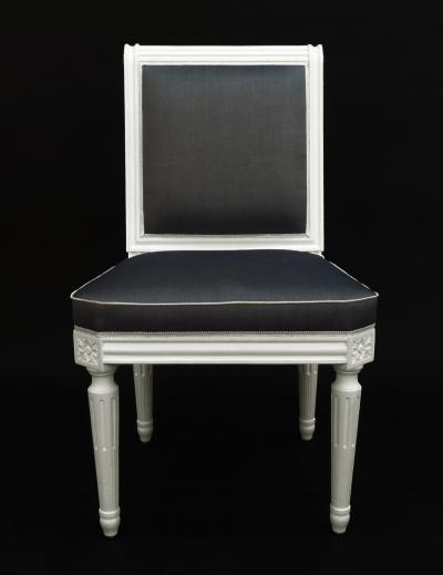 Frederick Victoria The Cole Porter Model Louis XVI Style Side Chair