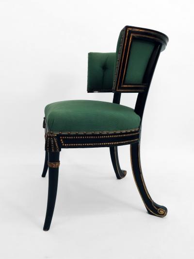 Frederick Victoria Windsor Model Regency Style Tufted Cove Back Armchair