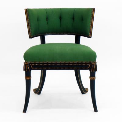 Frederick Victoria Windsor Model Regency Style Tufted Cove Back Armchair