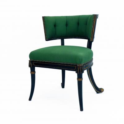 Frederick Victoria Windsor Model Regency Style Tufted Cove Back Armchair