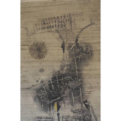 Frederick Weinberg Large Framed Lithograph by Frederick Weinberg