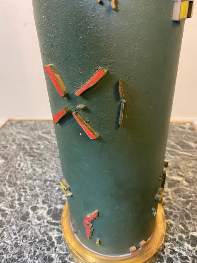 Frederick Weinberg MID CENTURY MODERNIST WALL PAPER ROLLER LAMP
