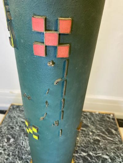 Frederick Weinberg MID CENTURY MODERNIST WALL PAPER ROLLER LAMP