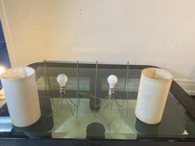 Frederick Weinberg MODERNIST MID CENTURY HAIRPIN LAMPS BY FREDERICK WEINBERG