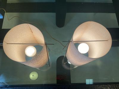 Frederick Weinberg MODERNIST MID CENTURY HAIRPIN LAMPS BY FREDERICK WEINBERG