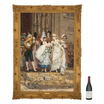 Frederik Hendrik Kaemmerer Late 19th century Dutch family oil painting by Kaemmerer