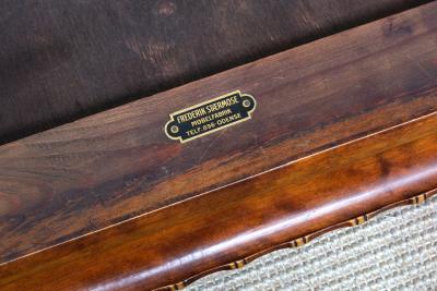 Frederik St rmose Sculptural Frederik St rmose Side Table Hand Decorated Tile Top Denmark 1930s