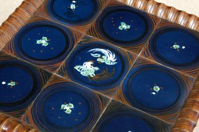 Frederik St rmose Sculptural Frederik St rmose Side Table Hand Decorated Tile Top Denmark 1930s