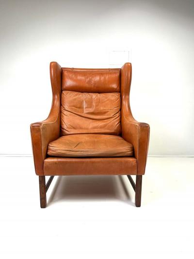 Fredrik Kayser 1960s Fredrik Kayser Leather Lounge Chair