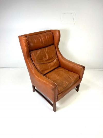 Fredrik Kayser 1960s Fredrik Kayser Leather Lounge Chair