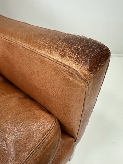 Fredrik Kayser 1960s Fredrik Kayser Leather Lounge Chair