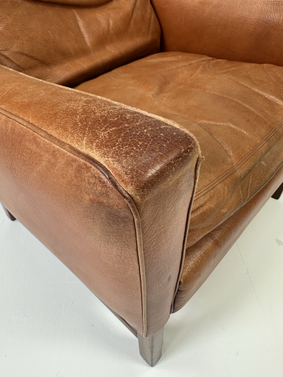 Fredrik Kayser 1960s Fredrik Kayser Leather Lounge Chair
