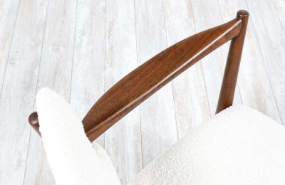 Fredrik Kayser Fredrik Kayser Adolf Relling Kaminstolen African Teak Wool Lounge Chairs