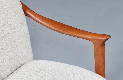 Fredrik Kayser Fredrik Kayser Sculpted Teak Armchair for Vatne Mobelfabrikk